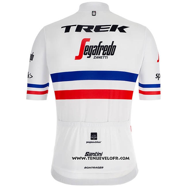2018 Maillot Ciclismo Trek Segafredo Champion France Manches Courtes et Cuissard